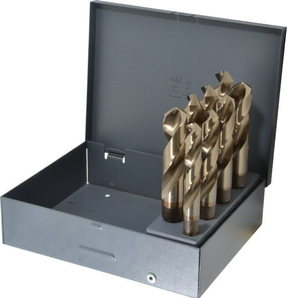 Drill Bit Set: Reduced Shank Drill Bits, 8 Pc, 1