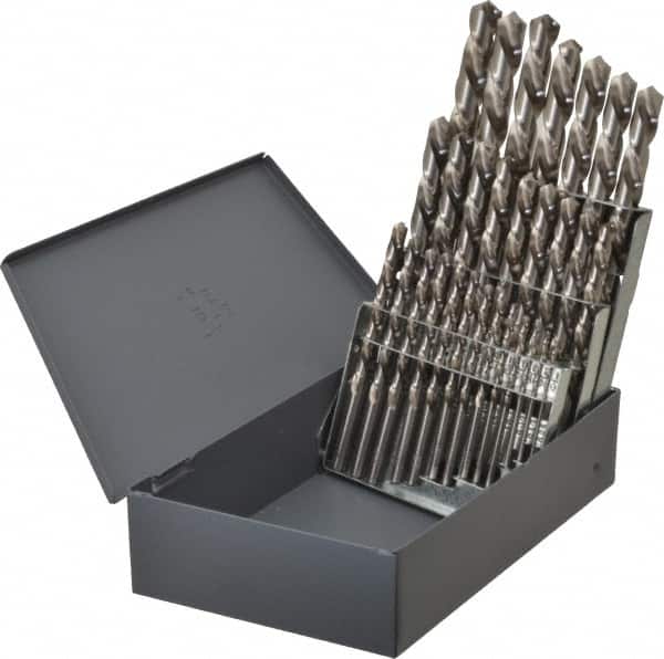 Drill Bit Set: Jobber Length Drill Bits, 29 Pc, 118 ° MPN:69876