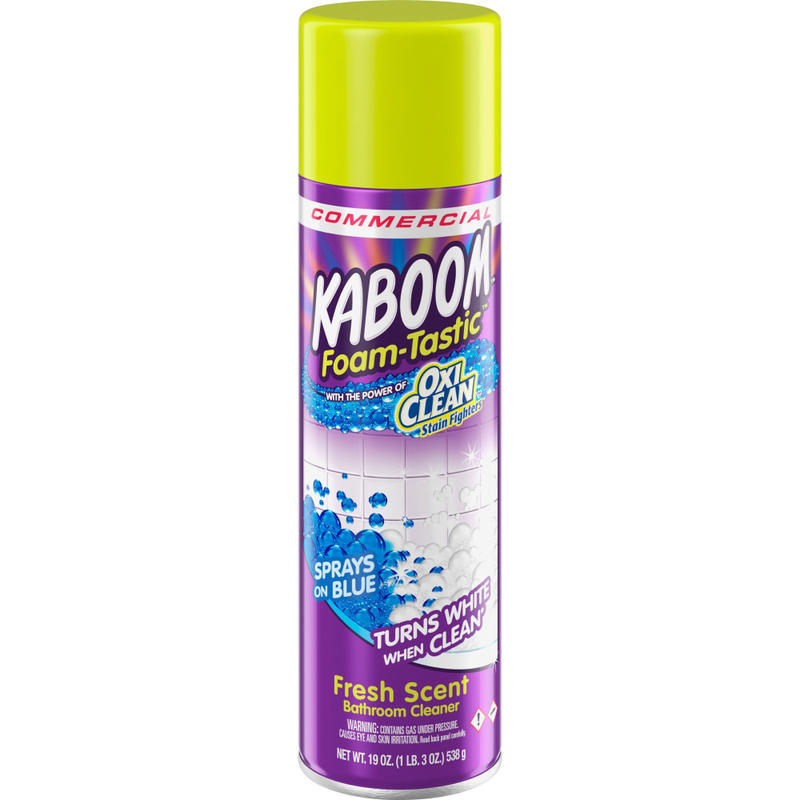 Kaboom Foam-Tastic Bathroom Cleaner - For Multi Surface - Ready-To-Use - 19 oz (1.19 lb) - Fresh Scent - 8 / Carton - Scrub-free - Clear (Min Order Qty 2) MPN:5703700071CT