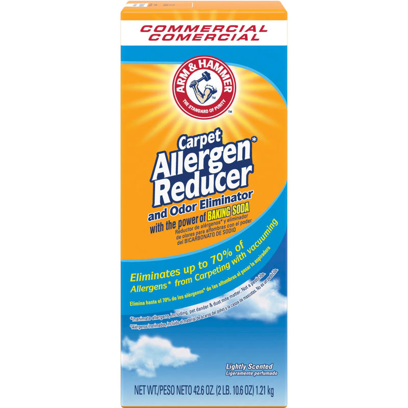 Arm & Hammer Commercial Carpet Allergen Reducer - 42.60 oz (2.66 lb) - 1 Each - White (Min Order Qty 10) MPN:84113