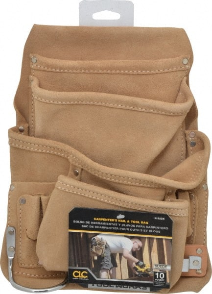 Carpenters Nail & Tool Bag: 10 Pocket MPN:I923X