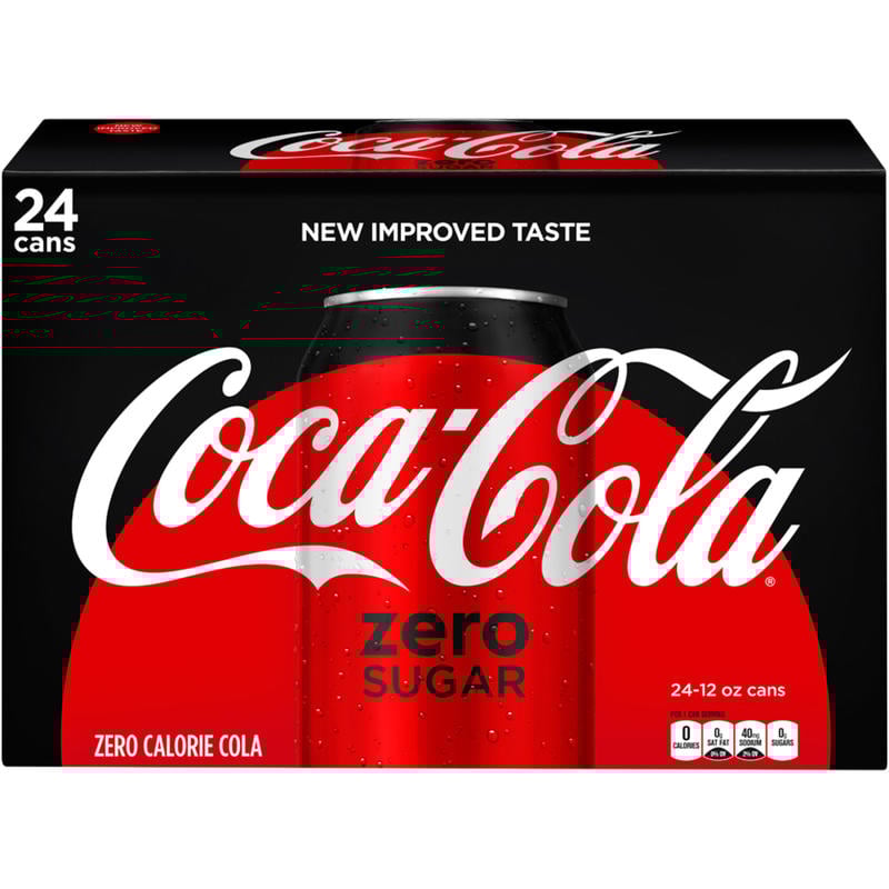 Coca-Cola Zero Sugar Soda, 12 Oz, Case Of 24 Cans (Min Order Qty 2) MPN:5985