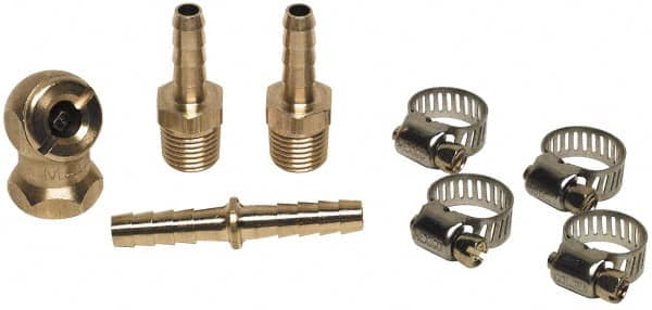 Air Hose Male Ends, Splicers & Brass Ball Chuck: Brass MPN:RKH01