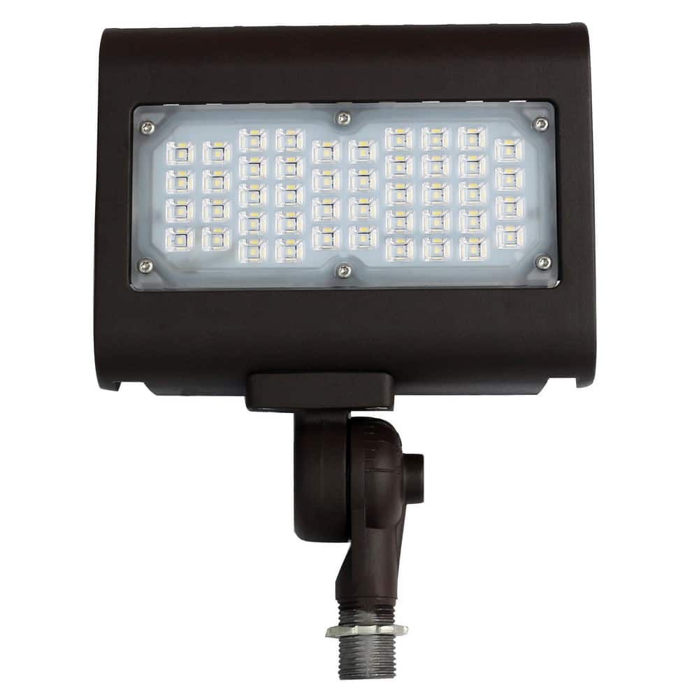 Floodlight Fixtures, Mounting Type: Knuckle , Housing Color: Bronze , Housing Material: Aluminum , Lumens: 3900 , Lamp Type: LED  MPN:L30W3KFLKNCL4P