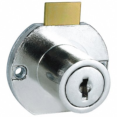Cabinet Drawer Dead Bolt Lock Gld Round MPN:C8703-KD-3