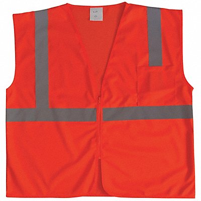 J6016 U-Block Vest Class2 Orange/Red S MPN:53YK83