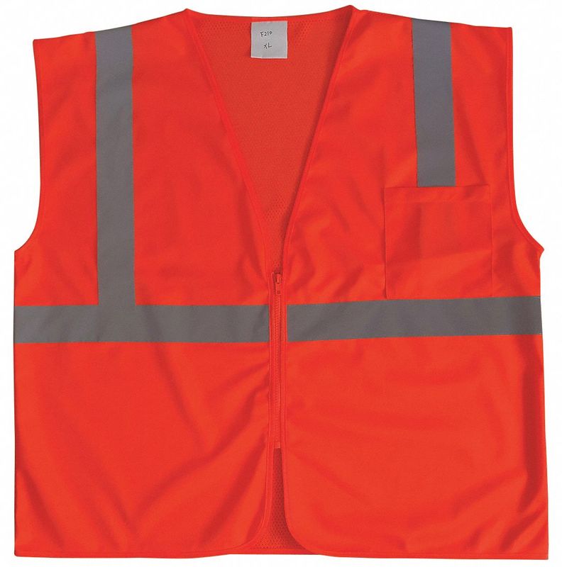 J6016 U-Block Vest Class2 Orange/Red 5XL MPN:53YK90