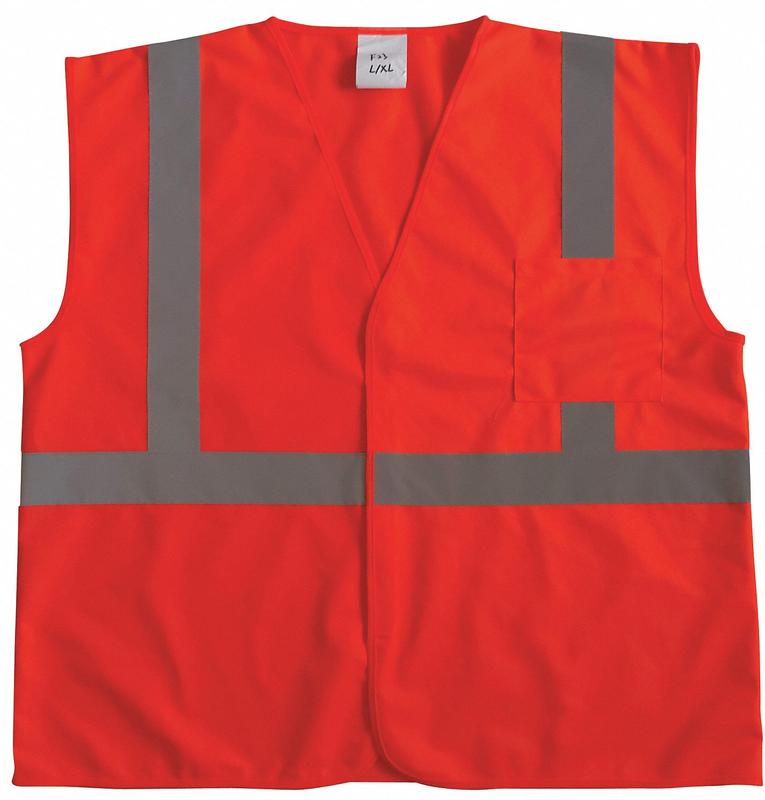 J6017 U-Block Vest Class2 Orange/Red 2XL/3XL MPN:53YL02