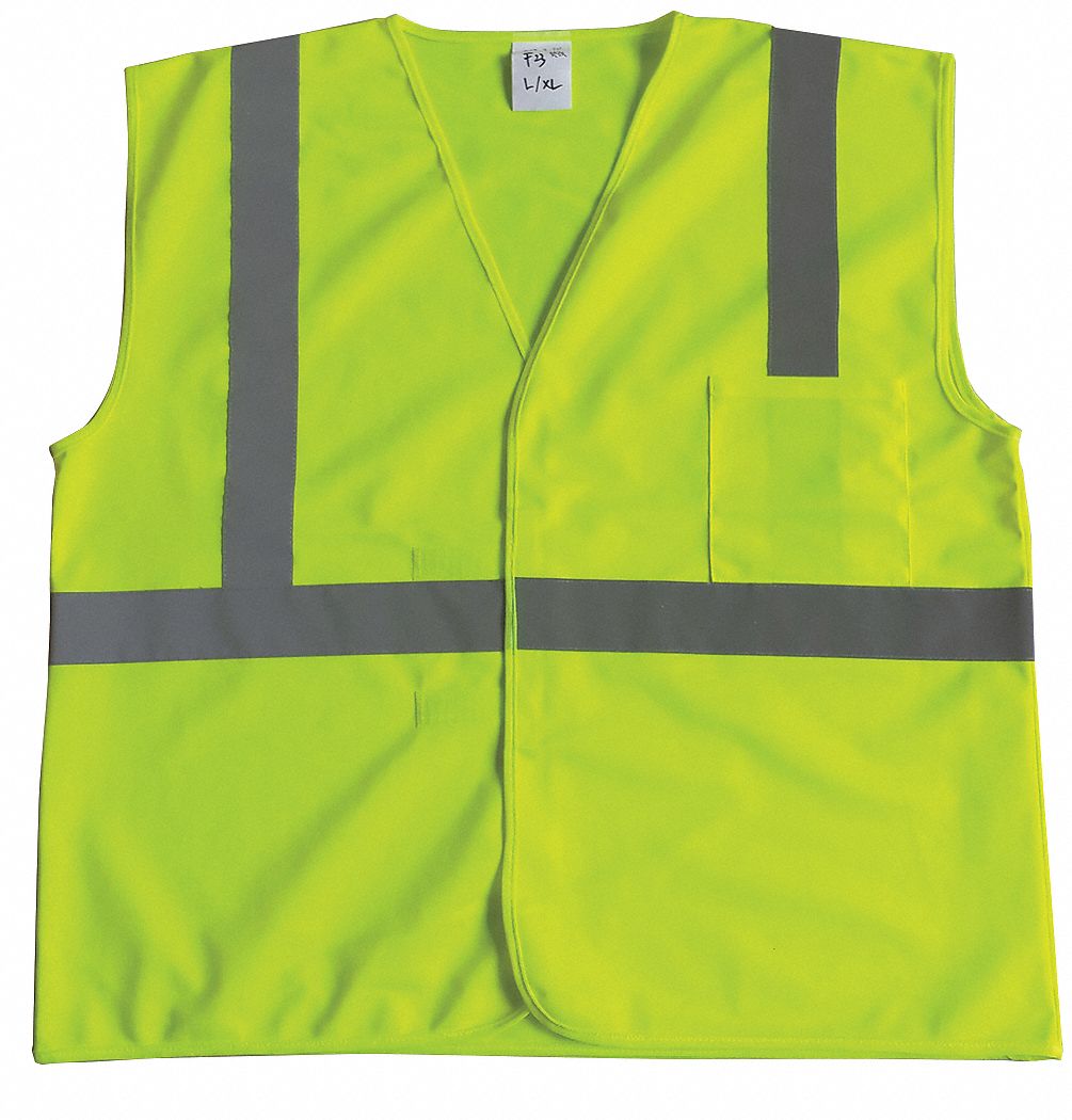 J6017 U-Block Vest Class2 Yellow/Grn S/M MPN:53YL04