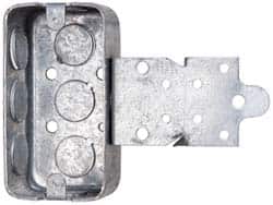 Electrical Wall Box: Steel, Rectangle, 4