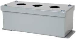 3 Hole, 1.203 Inch Hole Diameter, Steel Pushbutton Switch Enclosure MPN:78205170244
