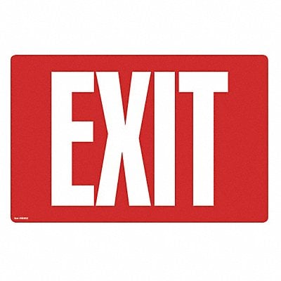 Sign Glow In Dark Exit White MPN:098052