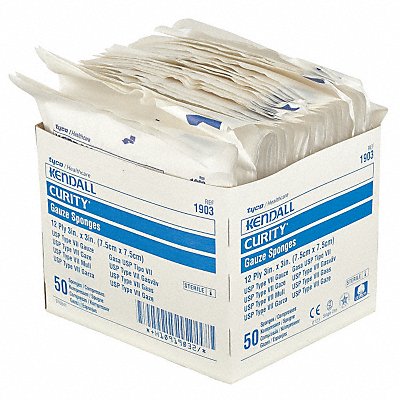 Sponge Non-Sterile White Gauze PK50 MPN:KCGS019903