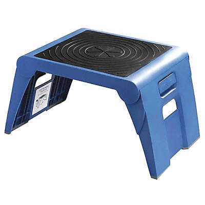 Folding Step Blue 300 lb Ld Cap. Plastic MPN:50051PK000063