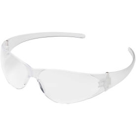 MCR Safety CK110AF Checkmate Safety Glasses Clear Lens Clear Frame Hard Coat CK110AF