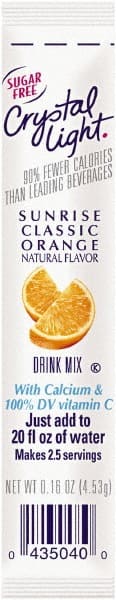 Pack of (30) 0.16 oz Packs On the Go, Sunrise Orange MPN:CRY00504