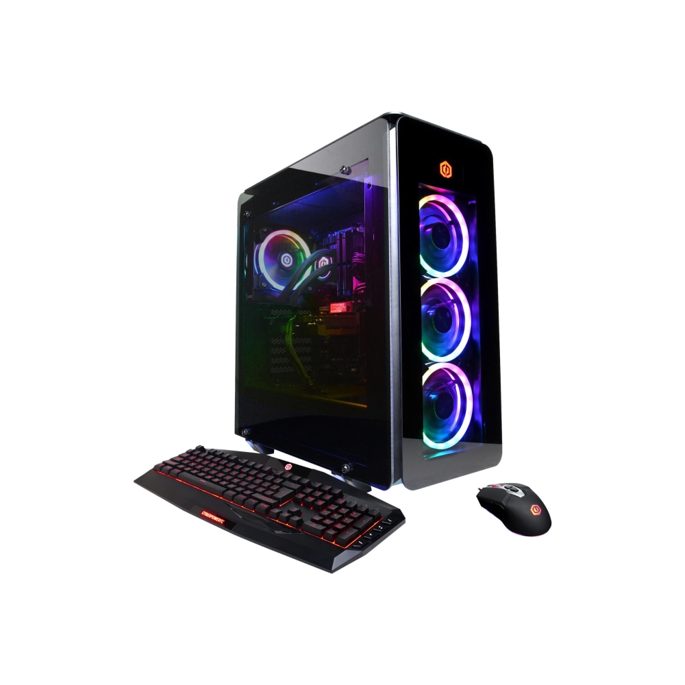 CyberPowerPC Gamer Supreme Liquid Cool SLC10880 - Mid tower - Ryzen 9 5900X / up to 4.8 GHz - RAM 32 GB - SSD 1 TB - NVMe, HDD 3 TB - Radeon RX 6700 XT - Gigabit Ethernet - 802.11a/b/g/n/ac - Win 10 Home 64-bit - monitor: none - black MPN:SLC10880