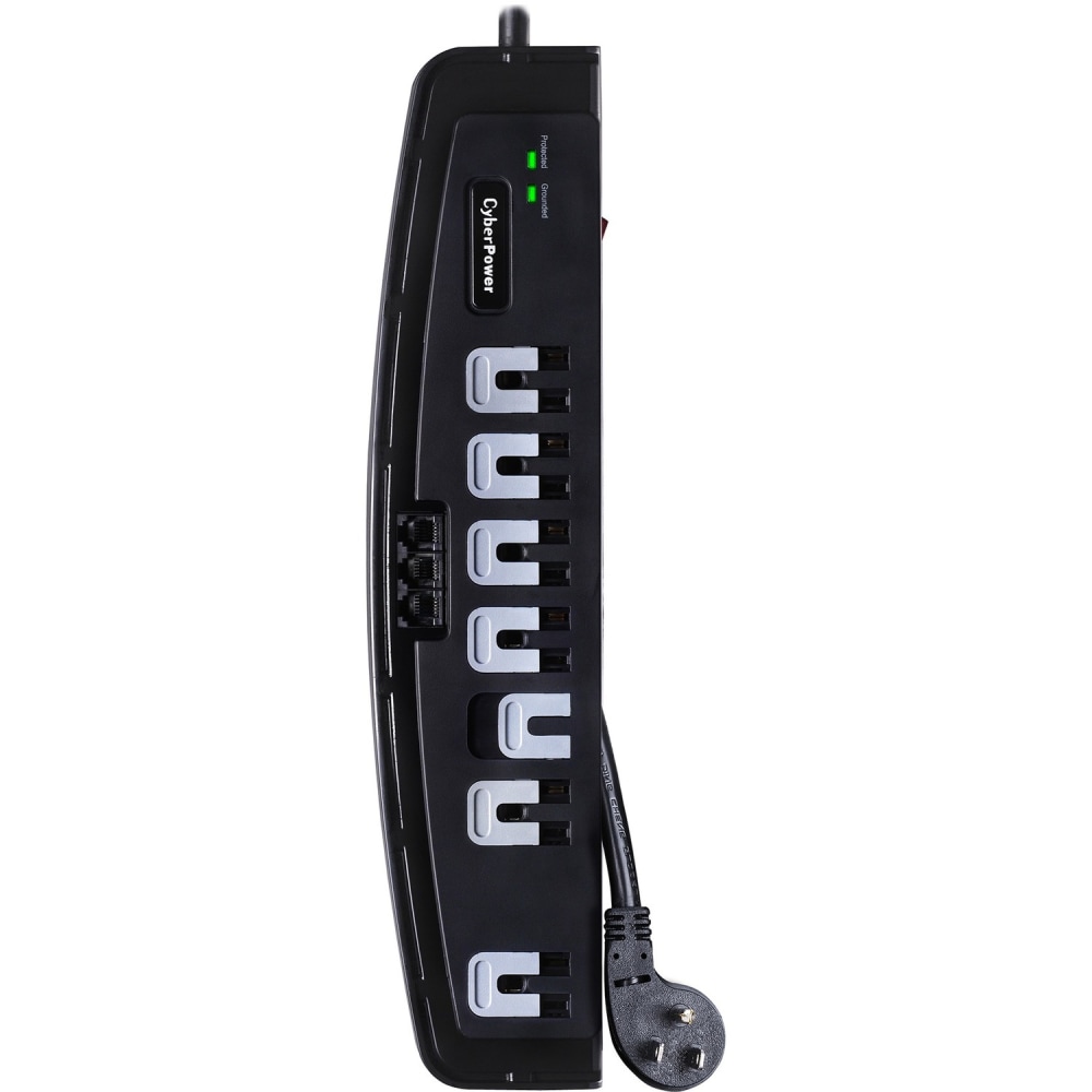 CyberPower Professional Series CSP706T - Surge protector - AC 125 V - output connectors: 7 (Min Order Qty 3) MPN:CSP706T