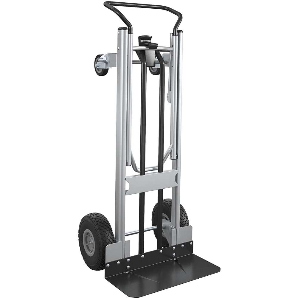 Cosco 2-in-1 Hybrid Hand Truck - 1000 lb Capacity - 4 Casters - 19.50in Length x 19.50in Width x 48in Height - Black - 1 Each MPN:12204ASB1E