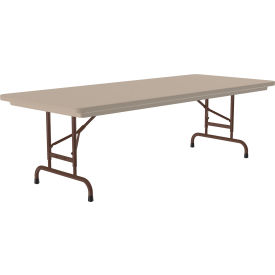 Correll Adjustable Height Plastic Folding Table 30