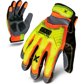 Ironclad® EXO2-HZI-04-L Hi-Vis Impact Gloves Orange/Yellow 1 Pair L - Pkg Qty 12 EXO2-HZI-04-L
