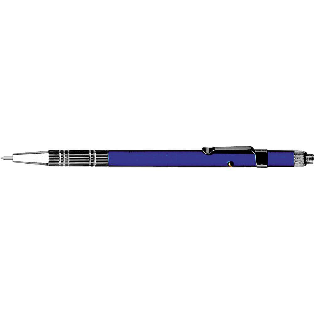 Scribes, Scriber Type: Needle Point Pocket Scriber , Tip Style: Straight , Overall Length (Inch): 6 , Tip Type: Retractable , Body Material: Aluminum  MPN:52-500-000-0