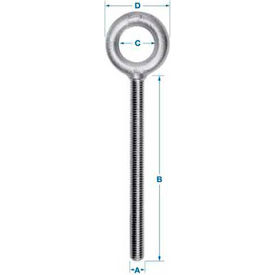 Ken Forging K2005-4-ZN - Carbon Eyebolt - 1/2-13 - 4