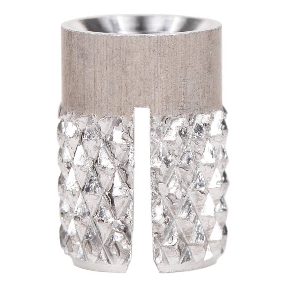Press Fit Threaded Inserts, Product Type: Flush , Material: Aluminum , Drill Size: 0.2500 , Finish: Uncoated , Thread Size: 10  MPN:240-3-AL