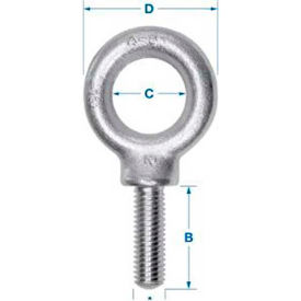 Ken Forging K2023-A-HDG - Carbon Eyebolt - 3/8-16 - 3/4