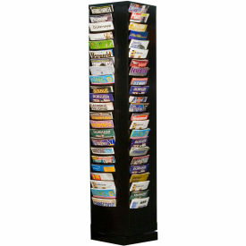 92 Pocket Rotary Literature Rack - Black 415-08