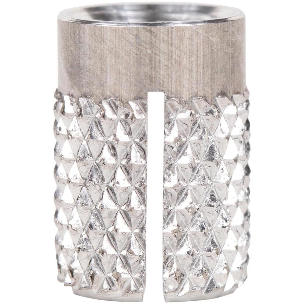 Press Fit Threaded Inserts, Product Type: Flush , Material: Aluminum , Drill Size: 0.3750 , Finish: Uncoated , Thread Size: M8  MPN:240-M8-AL