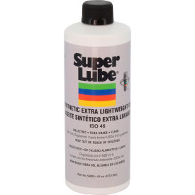 Super Lube Synthetic Extra Lightweight Oil 1 Pt Bottle ISO 46 Clear - Pkg Qty 12 53020