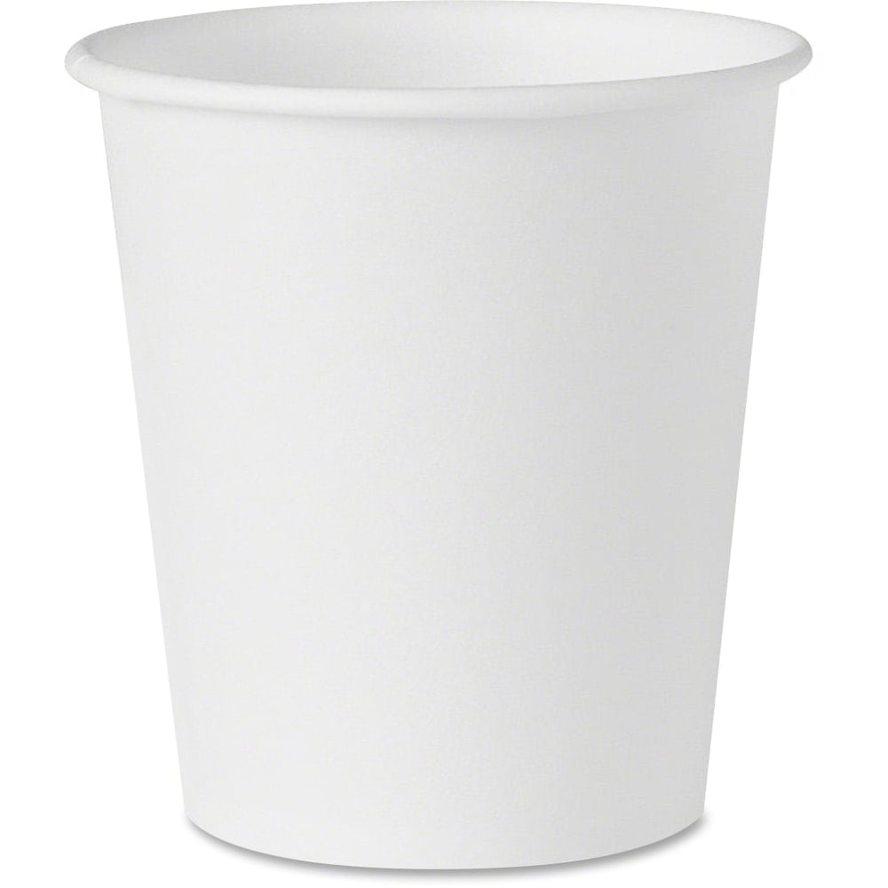 Solo Cup Treated Paper Water Cups - 3 fl oz - 100 / Pack - White - Paper - Water (Min Order Qty 6) MPN:442050