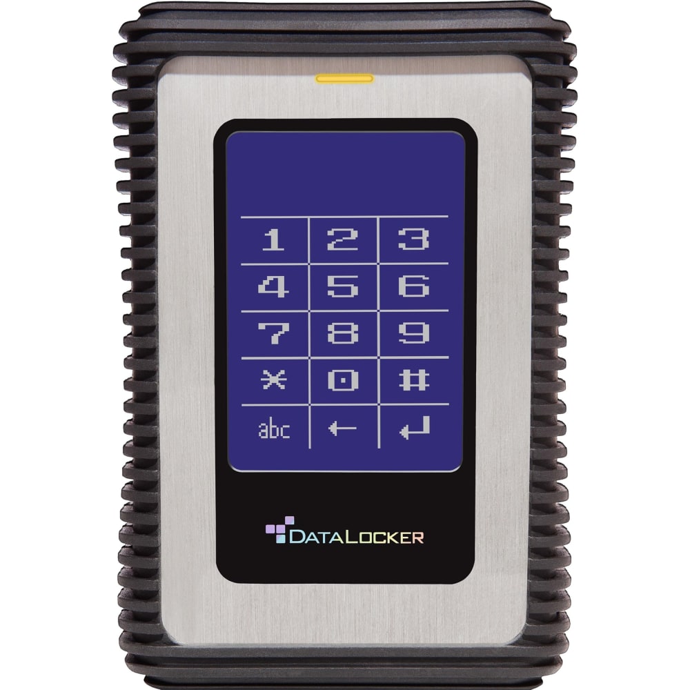 DataLocker DL3 500GB External Hard Drive With RFID Authentication, 8MB Cache, USB 3.0, Black/Blue/Silver MPN:DL500V32F