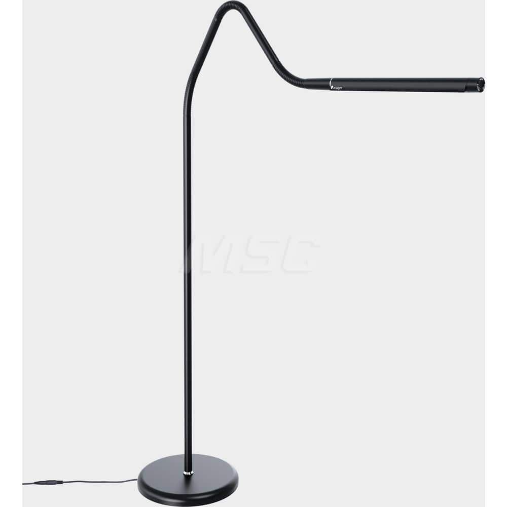 Task Light: LED, Gooseneck Arm, Free Standing, Black MPN:U35231