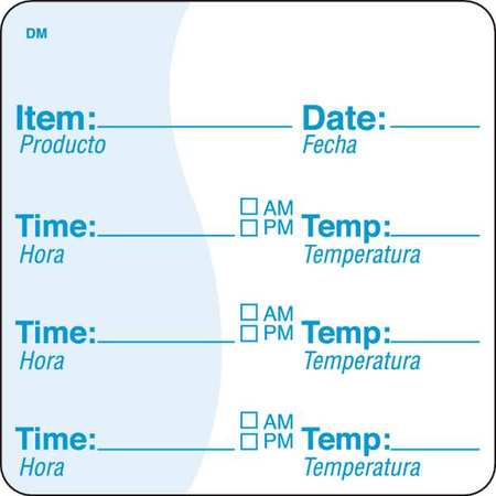 Food Rotation Label Black PK250 MPN:113621
