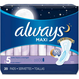 Always® Maxi Pads Extra Heavy Overnight 20/Pack 17902PK