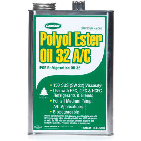 ComStar® 1 Gallon Polyol Ester Oil 32 A/C POE Refrigeration Oil 32 150 SUS Eco-Safe 45-007*