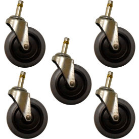 Rubbermaid® Caster Kit for Brute Dolly Gray - FG2640M30000 FG2640M30000
