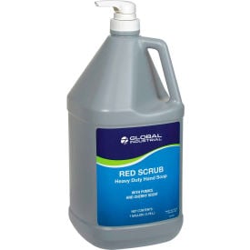 GoVets™ Red Scrub Heavy Duty Hand Cleaner Cherry Scent Gallon Pump Bottle - 4/Case 451641