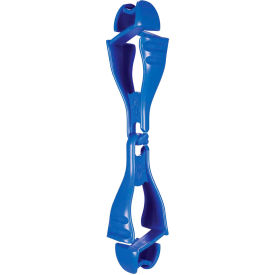 Ergodyne Squids 3400 Glove Clip Holder w/ Dual Clips Blue Pack of 100 19717-BULK