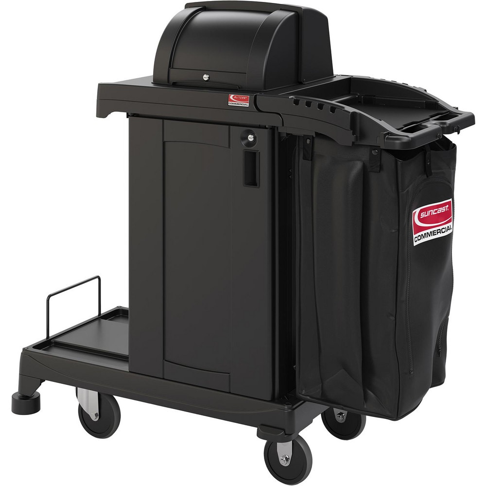 Janitor Carts & Caddies, Material: HDPE , Cart Material: HDPE Plastic , Load Capacity: 300 , Load Capacity (Lb. - 3 Decimals): 300.000 , Color: Black MPN:CCH255A