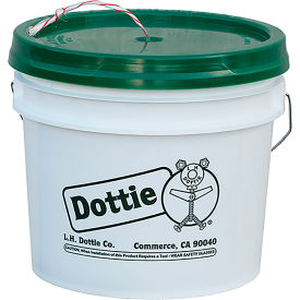L.H.Dottie® Heavy Duty Pull Line Polypropylene 2200'L Red/White Pail 2203P