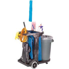 Impact® Gator® Compact Cart W/ 25-Gallon Blue Vinyl Bag 6855 6855
