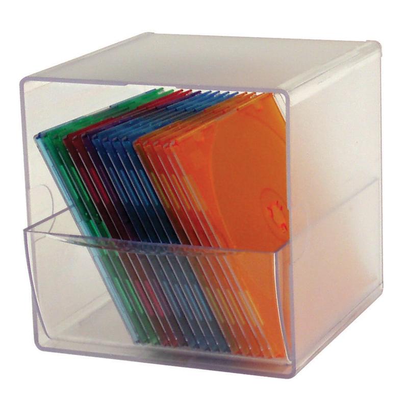 Deflecto Stackable Cube With 1 Drawer, 6inH x 6inW x 6inD, Clear (Min Order Qty 4) MPN:350801