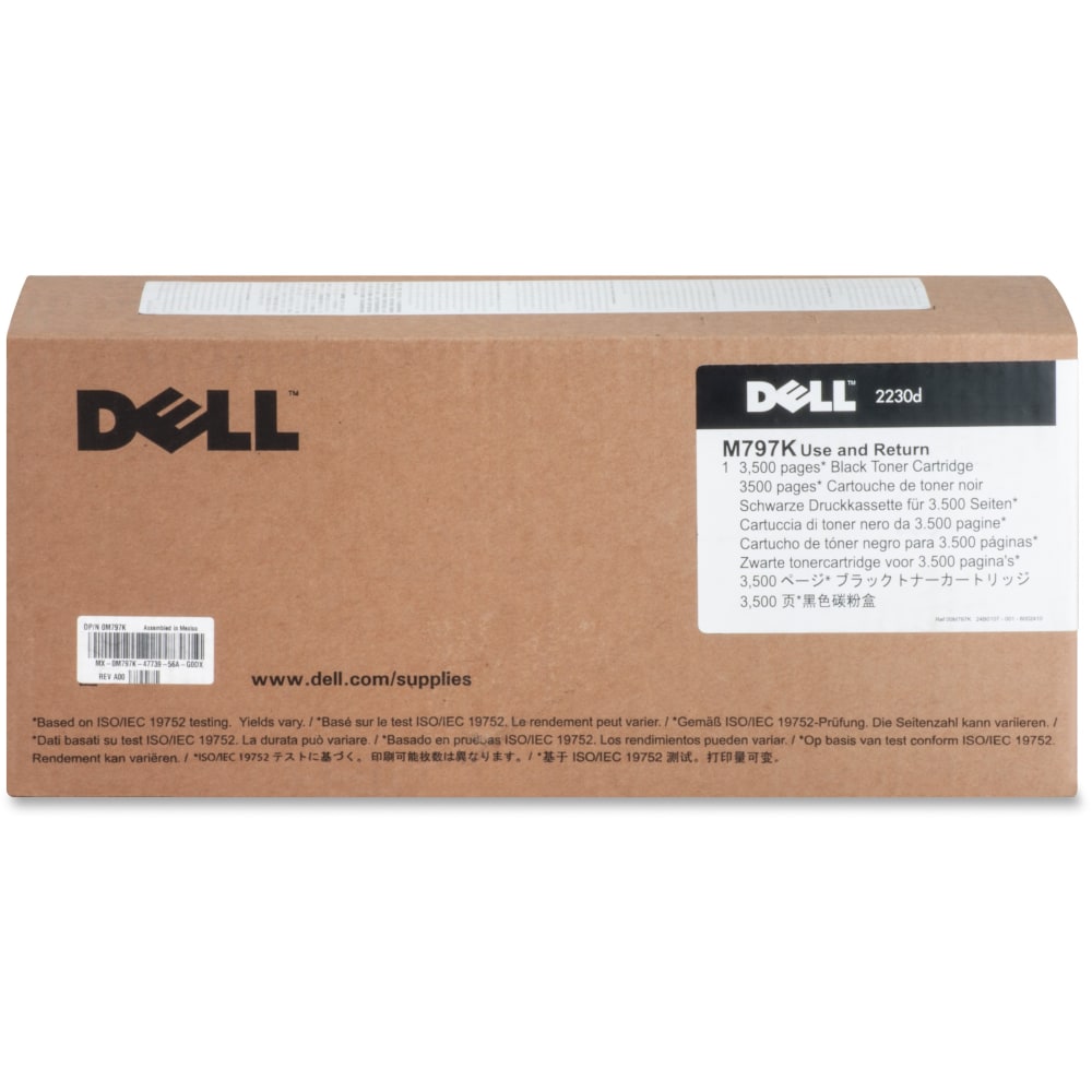 Dell M797K Black Use & Return High Yield Toner Cartridge MPN:M797K
