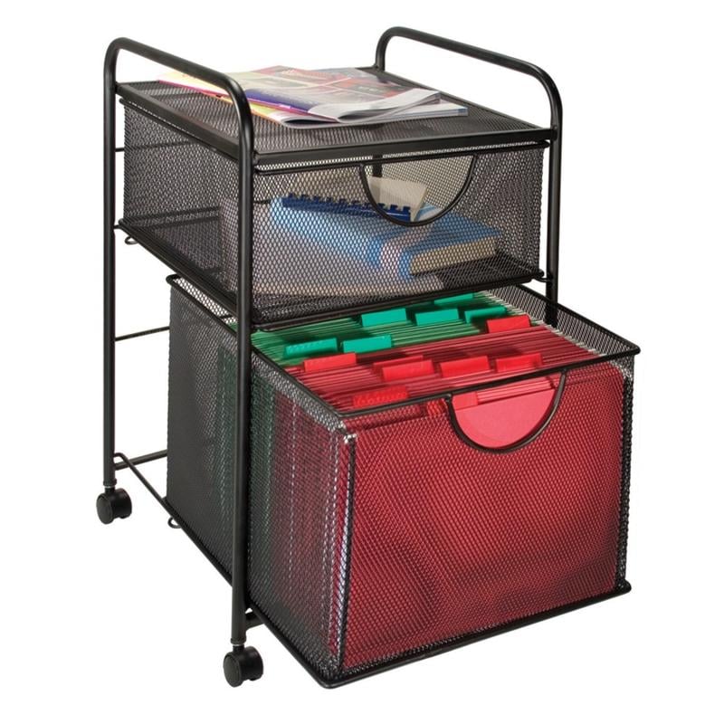 Innovative Storage Designs Mesh Hanging File And Storage Cart MPN:65069
