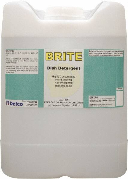 Brite, 5 Gal Cube, Manual Dishwashing Liquid MPN:0176-C05