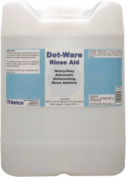 Det-Ware Rinse Aid, 5 Gal Cube MPN:0523-C05