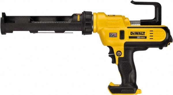 Cordless Caulk & Adhesive Gun: 10 oz, Half Barrel Frame MPN:DCE560B